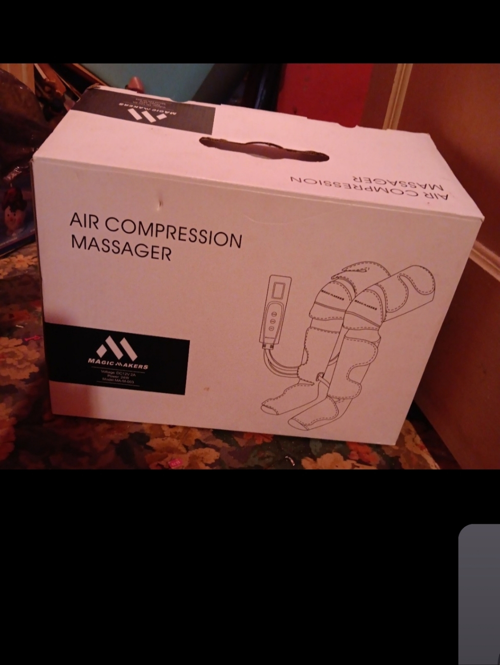Air compression massager for legs